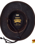 Hilason Crazy Horse Cow Leather Cowboy Hat Chocolate Brown
