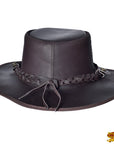 Cow Split 2-tone Leather Chocolate Brown Cowboy Hat Hilason