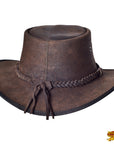 Crazy Horse Cow Suede Chocolate Brown Cowboy Hat Hilason
