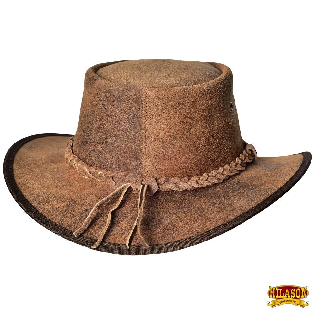 Oily Wax Cotton Tan Cowboy Hat Hilason