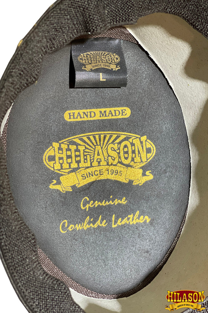 Crazy Horse Cow Suede with Mesh Chocolate Brown Cowboy Hat Hilason