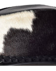 Hilason Cow Leather laminated Cowboy Hat Black