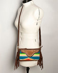 American Darling Small Crossbody Hand Tooled Saddle Blanket Genuine Leather Women Bag Western Handbag Purse