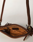 American Darling Small Crossbody Hand Tooled Saddle Blanket Genuine Leather Women Bag Western Handbag Purse