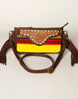 American Darling Small Crossbody Hand Tooled Saddle Blanket Genuine Leather Women Bag Western Handbag Purse