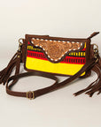 American Darling Small Crossbody Hand Tooled Saddle Blanket Genuine Leather Women Bag Western Handbag Purse