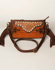 American Darling Small Crossbody Hand Tooled Saddle Blanket Genuine Leather Women Bag Western Handbag Purse