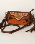 American Darling Small Crossbody Hand Tooled Saddle Blanket Genuine Leather Women Bag Western Handbag Purse