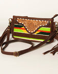 American Darling Small Crossbody Hand Tooled Saddle Blanket Genuine Leather Women Bag Western Handbag Purse
