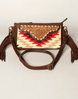 American Darling Small Crossbody Hand Tooled Saddle Blanket Genuine Leather Women Bag Western Handbag Purse