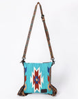 American Darling Hand Tooled Saddle Blanket Genuine Leather Women Bag Western Handbag Purse