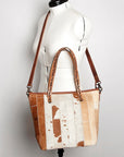 American Darling ADBG533 Tote Hair On Genuine Leather Women Bag Western Handbag Purse