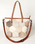 American Darling ADBG533 Tote Hair On Genuine Leather Women Bag Western Handbag Purse