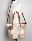American Darling ADBG533 Tote Hair On Genuine Leather Women Bag Western Handbag Purse