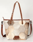 American Darling ADBG533 Tote Hair On Genuine Leather Women Bag Western Handbag Purse