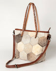 American Darling ADBG533 Tote Hair On Genuine Leather Women Bag Western Handbag Purse