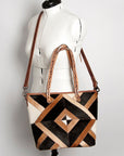 American Darling ADBG533 Tote Hair On Genuine Leather Women Bag Western Handbag Purse