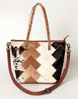 American Darling ADBG533 Tote Hair On Genuine Leather Women Bag Western Handbag Purse