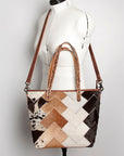 American Darling ADBG533 Tote Hair On Genuine Leather Women Bag Western Handbag Purse