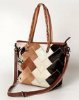 American Darling ADBG533 Tote Hair On Genuine Leather Women Bag Western Handbag Purse
