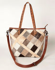 American Darling ADBG533 Tote Hair On Genuine Leather Women Bag Western Handbag Purse
