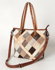 American Darling ADBG533 Tote Hair On Genuine Leather Women Bag Western Handbag Purse
