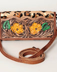 American Darling ADBG486A Wallet Hand Tooled Genuine Leather Women Bag Western Handbag Purse