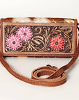 American Darling ADBG486A Wallet Hand Tooled Genuine Leather Women Bag Western Handbag Purse