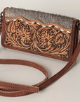 American Darling ADBG486A Wallet Hand Tooled Genuine Leather Women Bag Western Handbag Purse