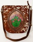 American Darling Large Crossbody Hand Tooled Genuine Leather women bag western handbag purse