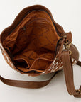 American Darling Large Crossbody Hand Tooled Genuine Leather women bag western handbag purse