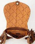 American Darling Hand Tooled Genuine Leather Women Bag Western Handbag Purse