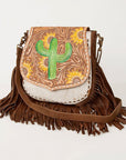 American Darling Hand Tooled Genuine Leather Women Bag Western Handbag Purse