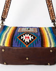 American Darling Messenger Saddle Blanket Genuine Leather Women Bag Western Handbag Purse