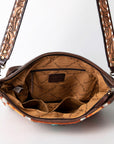 American Darling Messenger Saddle Blanket Genuine Leather Women Bag Western Handbag Purse