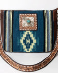 American Darling Messenger Saddle Blanket Genuine Leather Women Bag Western Handbag Purse