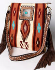 American Darling Messenger Saddle Blanket Genuine Leather Women Bag Western Handbag Purse