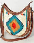 American Darling Hand Tooled Saddle Blanket Genuine Leather Women Bag Western Handbag Purse