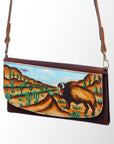 American Darling Wallet Genuine Leather Women Bag Western Handbag Purse