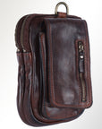 Spaghetti Western Swc203Brn Sling Vintage Handmade Drum Dyed Genuine European Cowhide Leather Women Bag Western Handbag Purse