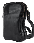 Spaghetti Western Swc205Blk Sling Vintage Handmade Drum Dyed Genuine European Cowhide Leather Women Bag Western Handbag Purse
