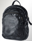 Spaghetti Western Swc206Blk Backpack Vintage Handmade Drum Dyed Genuine European Cowhide Leather Women Bag Western Handbag Purse