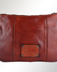 Spaghetti Western Swc207Cg Cross Body I Vintage Handmade Drum Dyed Genuine European Cowhide Leather Women Bag Western Handbag Purse