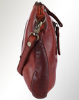Spaghetti Western Swc207Cg Cross Body I Vintage Handmade Drum Dyed Genuine European Cowhide Leather Women Bag Western Handbag Purse