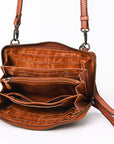 Spaghetti Western Swc212Cg Wallet Vintage Handmade Drum Dyed Genuine European Cowhide Leather Women Bag Western Handbag Purse