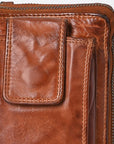 Spaghetti Western Swc213Cg Sling Vintage Handmade Drum Dyed Genuine European Cowhide Leather Women Bag Western Handbag Purse
