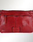 Spaghetti Western Swc174Rd Cross Body I Vintage Handmade Drum Dyed Genuine European Cowhide Leather Women Bag Western Handbag Purse