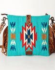 American Darling Hand Tooled Saddle Blanket Genuine Leather Women Bag Western Handbag Purse