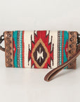 American Darling Hand Tooled Saddle Blanket Genuine Leather Women Bag Western Handbag Purse