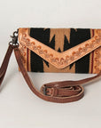 American Darling Hand Tooled Saddle Blanket Genuine Leather Women Bag Western Handbag Purse